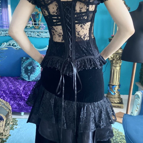 Gothic lace corset