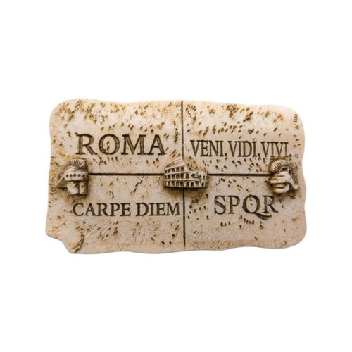 Decorative Magnet from Genuine Italian Marble with Latin Inscriptions new