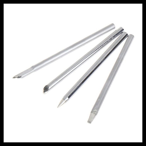 Copper soldering iron tips 6.4mmX3.8mm pack of 4, new