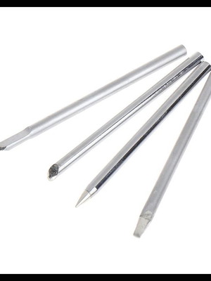 Copper soldering iron tips 6.4mmX3.8mm pack of 4, new