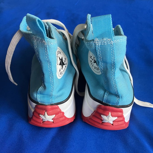 All Star Converse platform sole shoes JW Anderson, turquoise, size 39