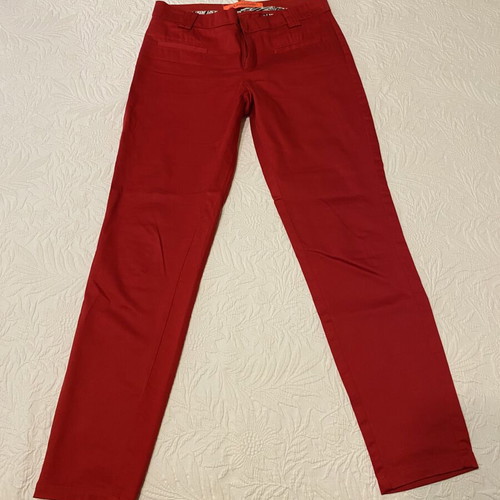 Mango slim fit pants red size XS like new