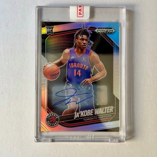 2024-25 Panini Prizm Black Ja'Kobe Walter Autograph Silver Prizm RC card new