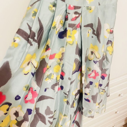 Floral midi dress mint green, like new, size S