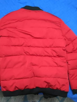 Men's jacket new, black and red, size L-XL