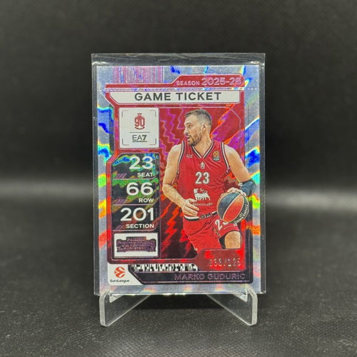2025-26 Panini EuroLeague Contenders Guduric Pink Card like new