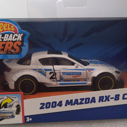 Hot Wheels Pull Back Speeders 2004 Mazda RX8 Custom new