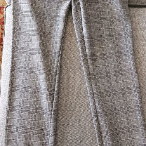 Zara checked black and white mid-length pants size XS like new