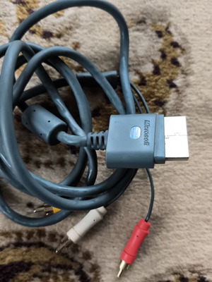 Xbox 360 audio video cable used, original Microsoft