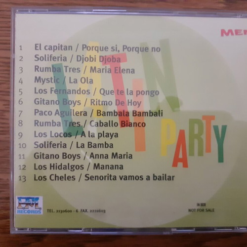 Latin Party music CD like new
