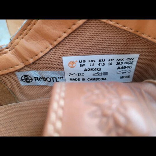 Timberland leather sneakers used, size 41.5, beige