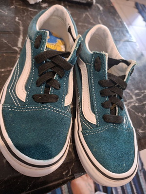 Vans Old Skool πράσινα σουέτ παπούτσια σαν καινούργια, μέγεθος 30