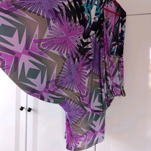 Boho summer tunic dress like new, multicolor, one size