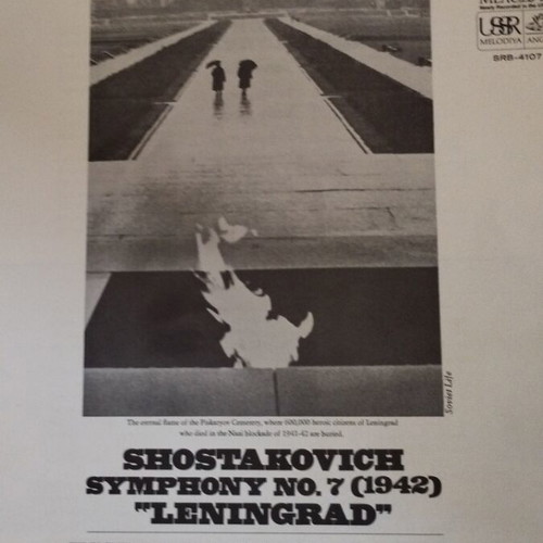 Dmitry Shostakovich Symphony No.7 2LP box set used, classical