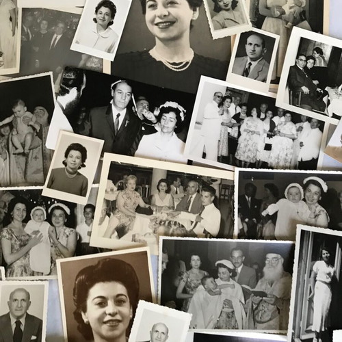 Set of old photos used