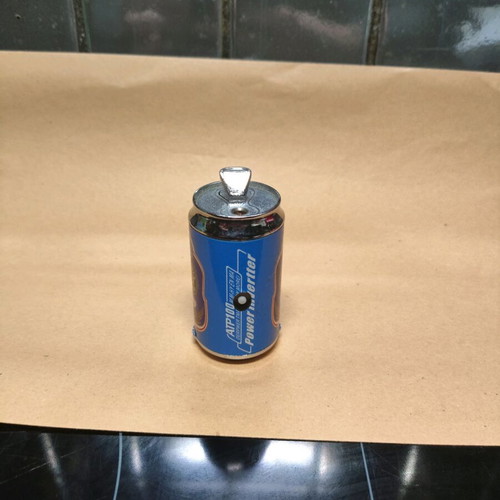 Victoria Bitter beer can lighter used with LED lights