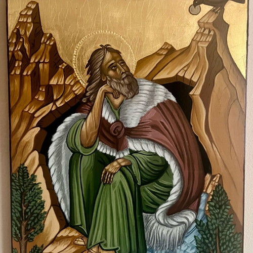 Handmade icon like new with Byzantine technique