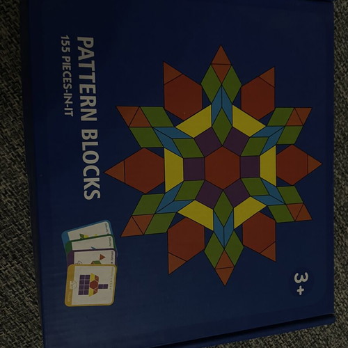 Wooden Montessori Educational Toy with Cards and Geometric Shapes like new