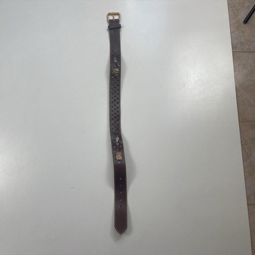 Campari Vintage leather belt like new, brown, adjustable
