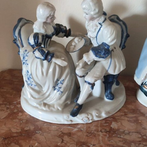 Porcelain decorations in various designs like new
