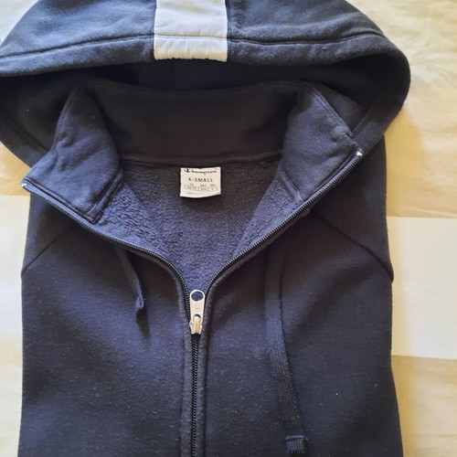Champion men's hoodie jacket used, black and white