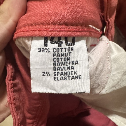 Girls red jeans 140 cm Re-Dress in good condition