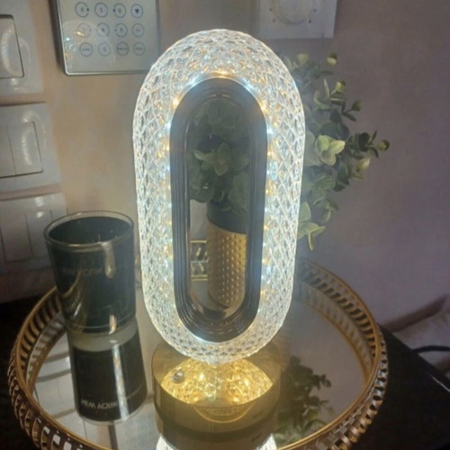 Table lamp new with three light shades and USB