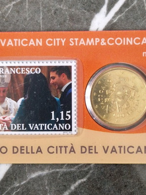 Vatican Coin Card 2022 με νόμισμα 50 λεπτών, καινούργιο