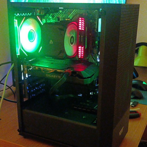 Gaming ARGB PC Build Intel I5-10400 GTX 1660 16GB RAM NVME HDD