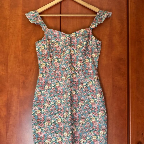 Desiree dress romantic retro used with floral pattern
