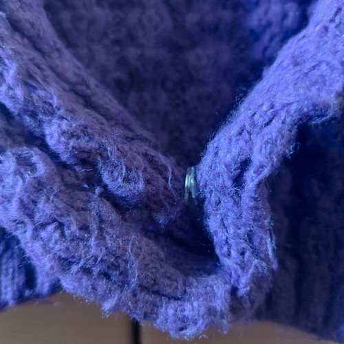 Knitted bolero purple like new, size Small/Medium La Palma