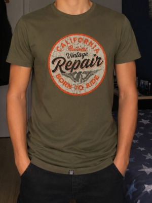 T-shirt χακί Paco & Co σαν καινούργιο, μέγεθος M