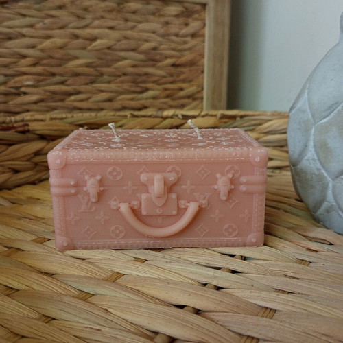 Handmade suitcase-shaped candle new