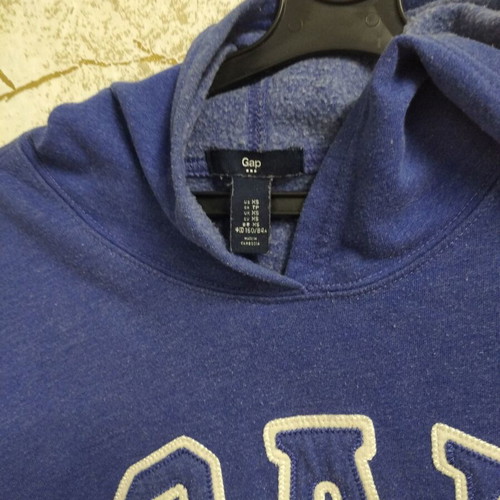 GAP women's sweatshirt hoodie XS, blue and white
