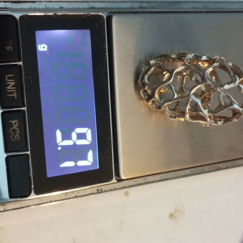 Lalaounis silver ring 925 vintage used, size 54