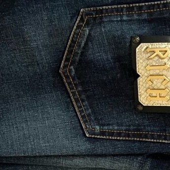 Jean John Richmond collectible pants like new, waist size 33, blue and gold