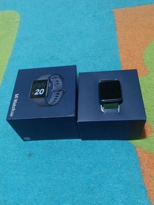Xiaomi mi Watch lite σαν καινούργιο με μπλε και πορτοκαλί λουράκι