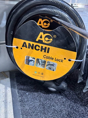 Motorcycle cable lock new 1.8 meters for motorcycle and bicycle