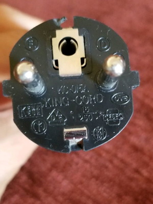 Computer power cable used, 2 m