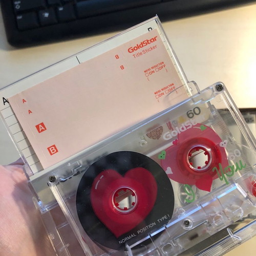 Goldstar I Love You Heart 60 audio cassettes, pack of 10, new