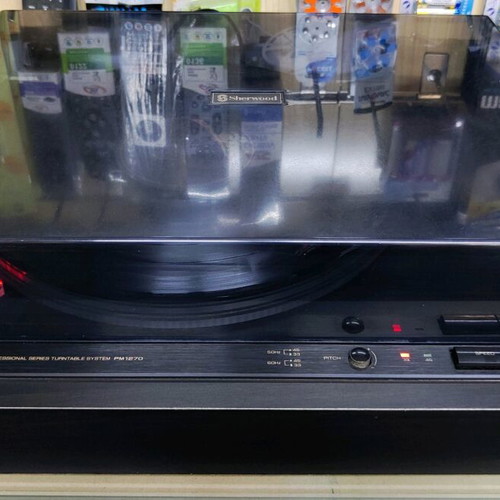 Sherwood PM-1270 turntable used with Ortofon