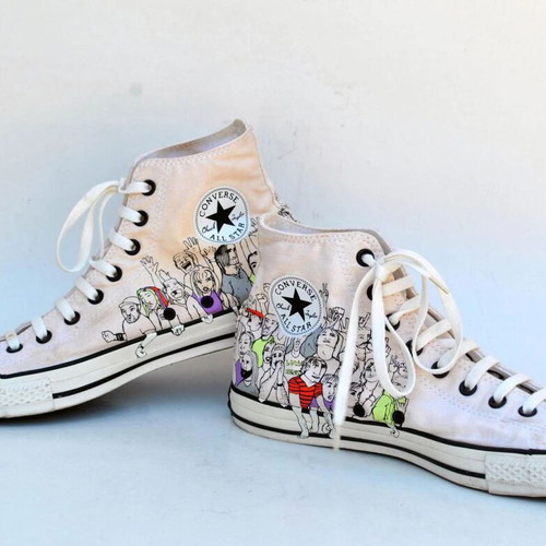 Converse All Star Chuck Taylor Graffiti Long Neck sneakers like new, size 46