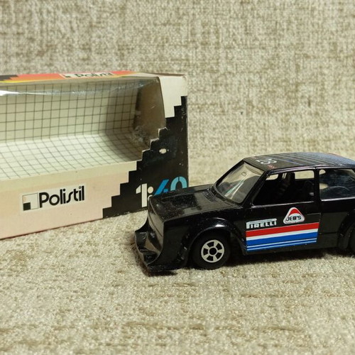 WV Golf-GTI Polistil 1:40 toy car, vintage, new with box