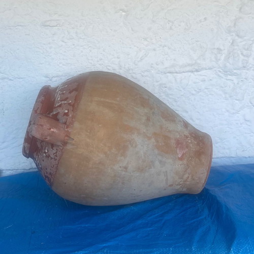 Clay old jar used, 1960s, 46 cm height
