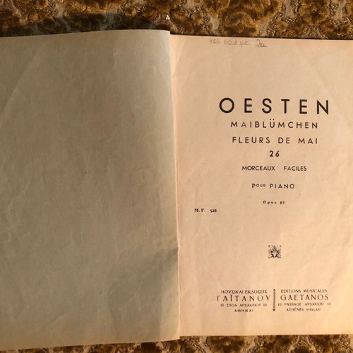 OESTEN Vintage Piano Learning Edition for Beginners Used