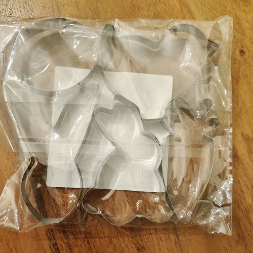 Metal cookie cutters set of 5 stainless steel
