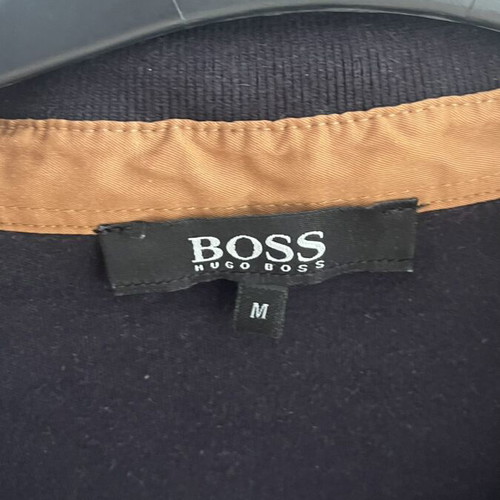 Hugo Boss polo shirt, black and brown, size M