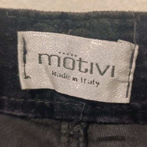 Motivi velour jeans pants size M like new, black