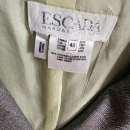 Escada suit jacket used, gray, size L