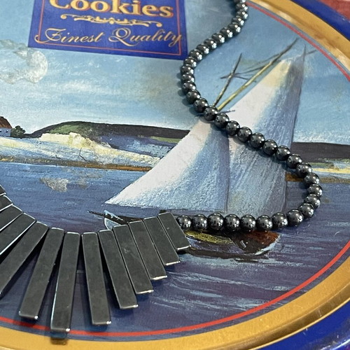 Egyptian hematite necklace